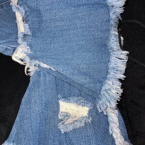 FASHION NOVA DISTRESSED BOOT/FLARE JEANS
